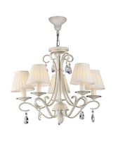 lampara beige y dorada 5 luces o 58 cm brionia