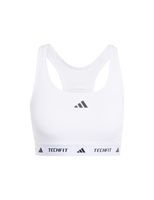 sujetador deportivo de fitness adidas techfit mujer blanco