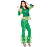 disfraz de bailarina disco verde para mujer