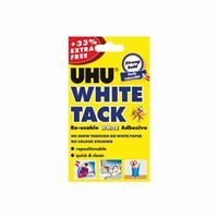 uhu white tack 62g with 33pc extra free pack of 12 210986000