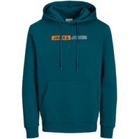 jack  jones jersey 12233599 jjecorp logo sweat hood play noos deep teal play 5 para hombre