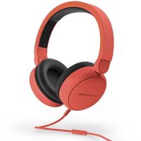 energy sistem style 1 talk auriculares con microfono rojo