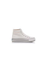 zapatillas mustang bigger-x canvas blanco mujer