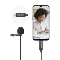 boya by-m3 microfono digital de solapa lavalier omnidireccional android usb-c