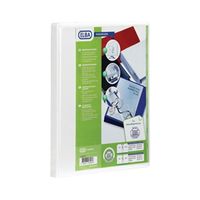 elba panorama 65mm 2 d-ring presentation binder a4 white 4 pack