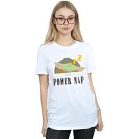 disney camiseta manga larga the mandalorian power nap child para mujer