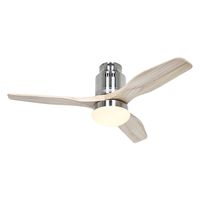 casafan aerodynamix eco 112 ventilador de techo motor dc con luz y mando 112cm madera natural