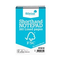 silvine envrion shorthand notepad 127x203mm pack of 10 fsc160