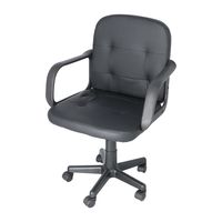 sillon de ofescritorioicina en polipiel negro 58x58x80 cm