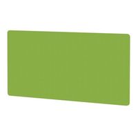 air screen for back-to-back desk 1800x800mm bespoke myrrh green fabric