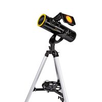 national geographic telescopio reflector 76350 con filtro solar y soporte para smartphone