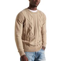 superdry jersey patchwork cable crew para hombre