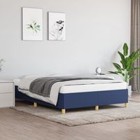 vidaxl cama sin colchon tela azul 140x200 cm