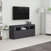 vidaxl mueble para tv madera contrachapada gris 120x30x50 cm