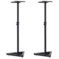 vidaxl soportes para altavoces de estudio 2 unidades acero negro