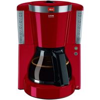 melitta look glass selection cafetera de goteo 125l 1000w roja