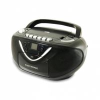 metronic radio cd con cassete mp3 negro