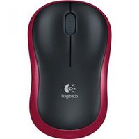 logitech m185 wireless mouse red - 910-002237