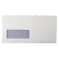 q-connect dl envelopes window self seal 80gsm white 1000 pack kf3455