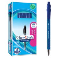 paper mate flexgrip gel pen blue pk12