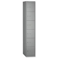 bisley locker deep steel 6-door w305xd457xh1802mm