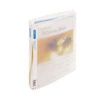 rapesco 25mm 2 ring binder a4 clear 10 pack 0