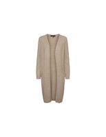 cardigan vero moda doffy long open cardin sepia tint mujer