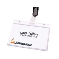 announce security pass holder 60x90mm 25 pack