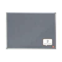 nobo essence felt notice board 1800 x 1200mm grey 1915440