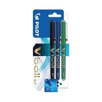 pilot vball liquid ink rollerball 07mm assorted  pk3