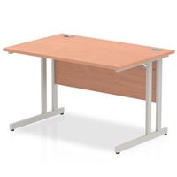 impulse cantilever 1200 rectangle desk beech - i000283