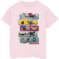 dc comics camiseta manga larga dc league of super-pets para nina