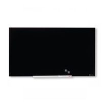 nobo widescreen glass whiteboard 57 inch black