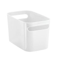 caja de almacenaje para cuarto de bano blanco