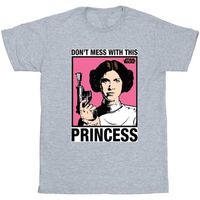 disney camiseta manga larga a new hope dont mess with princess para mujer