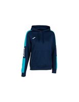 sudadera joma championship iv con capucha mujer marino turquesa f