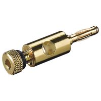 goobay conector banana macho 4mm doradonegro