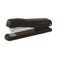 q-connect full strip metal stapler black ref kf01231