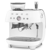 cafetera express molinillo - smeg egf03wheu blanco