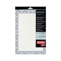 decadry border certificate a4 paper 115gsm blue 25 pack