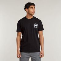 g-star raw tops y camisetas d25700-336 burger back-6484 black para hombre