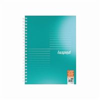 silvine luxpad professional wirebound notebook ruled margin a4 pack 3