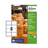 avery ultra resistant labels 74x105mm pack of 160 b3427-20