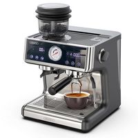 hibrew h7a cafetera espresso con pantalla tactil lcd plata