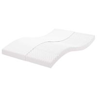 vidaxl colchon de espuma de 7 zonas dureza 20 ild blanco 140x210 cm