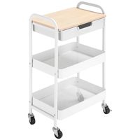 carrito de cocina blanco 439 x 305 x 756 cm