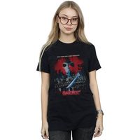 friday the 13th camiseta manga larga jason takes manhattan para mujer