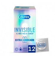 durex preservativos invisible lubricado 12 unidades