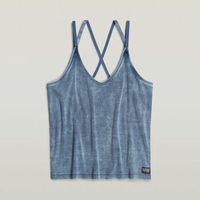 g-star raw camiseta tirantes d24518-d643 indigo spaghetti strap-indigo para mujer