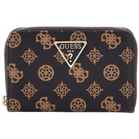 guess bolso de mano laurel slg medium zip around para mujer